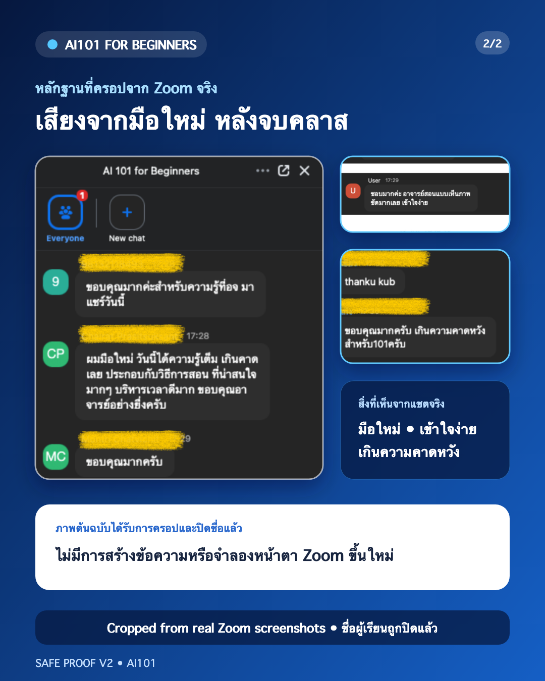 รีวิวจากผู้เรียน AI 101 ชุดที่ 2